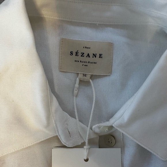 NWT Sezane heart Tomboy shirt size 36 - Picture 3 of 3